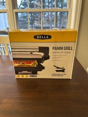 BELLA Panini Grill - Yellow/White Box